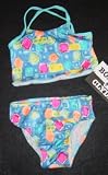 Toddler Girls 2 PC Tankini Swimsuit XX Back Aqua Confetti