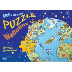 Mein erster Puzzle-Weltatlas: 5 Puzzles mit je 48 Teilen