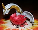 Bakugan Battle Brawlers - Loose Figure - APOLLONIR (Grey Wings & Red Body) 500G