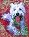 Westie Art Print on Canvas