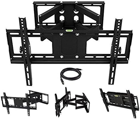 Fall Savings - Full Motion TV Wall Mount for 32" - 65" Some Up to 75" Televisions, Heavy Duty 176 Lbs Load Capacity, VESA 600x400mm, w/ HDMI Cable (Full Motion TV Wall Mount, 32" - 65")