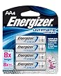 Energizer Ultimate L91BP-4 Lithium AA Batteries, Pack of 4 Batteries