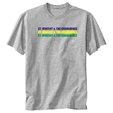 T-Shirt Heather Gray  Triple Color St. Vincent & The Grenadines  Country