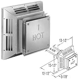Buy 4'' x 6 5 8'' Simpson DirectVent Pro Aluminum Square Horizontal Termination Cap -... by DirectVent Pro