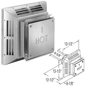 Buy 4'' x 6 5 8'' Simpson DirectVent Pro Aluminum Square Horizontal Termination Cap -... by DirectVent Pro now!
