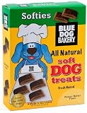 Blue Dog Bakery Natural Soft Dog Treats, Peanut Butter Flavor Softies, 10-Ounce Boxes (Pack of 6)