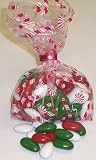 Scott's Cakes Christmas Jordan Almonds 1/2 Pound Candy Cane Bag