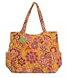 Vera Bradley Bali Gold Pleated Tote