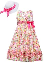 Girls Floral Print Spring  Dress
