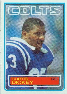 1983 Topps #211 Curtis Dickey - Baltimore Colts (Football Cards)