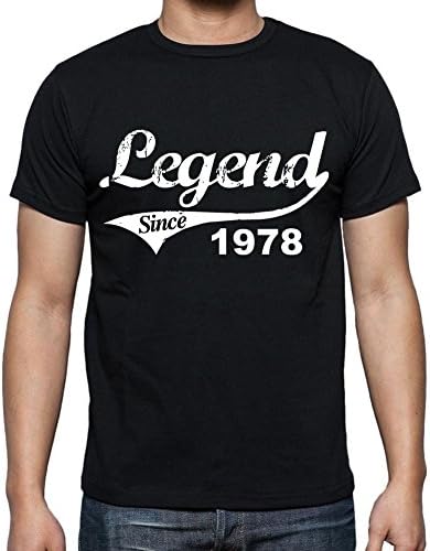 Birthday gifts for him, 1978 t shirts men, vintage, black, t-shirt, rounded neck mens t-shirt