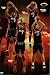 Miami Heat (Dwyane Wade, Jermaine O'Neal, Mario Chalmers, Michael Beasley) Sports Poster Print