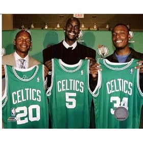 Boston Celtics Big Three Paul Pierce, Kevin Garnett and Ray Allen