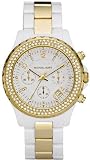 Michael Kors Gold-tone Stainless Steel and White Acetate Bracelet Ladies Watch MK5355