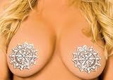 Silver and Clear Nipple Pasties