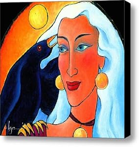 Raven Speaks Canvas Print / Canvas Art - Artist Angela Treat Lyon