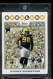 2008 Topps # 203 Casey Hampton - Pittsburgh Steelers - NFL Trading Cards in a Protective Display Case!