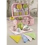 Girls Deluxe Porcelain Toy Tea Set with Mini Utensils in Pink Case