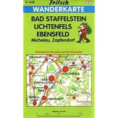 Bad Staffelstein, Lichtenfels, Ebensfeld 1 : 35 000. Fritsch Wanderkarte: Michelau, Zapfendorf. Mit touristischen Hinweisen auf der R�ckseite. Farbige Wegemarkierung, Wanderparkpl�tze und Radwege