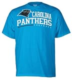 NFL Men's Carolina Panthers Arched Horizon Tee Shirt (Blue, XX-Large)