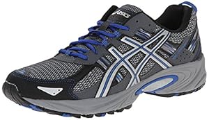 ASICS Men's Gel Venture 5 Running Shoe, Silver/Light Grey/Royal, 11 M US