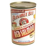 Bumble Bee Wild Alaska Sockeye Red Salmon, 14.75-Ounce Can (Pack of 4)