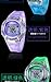 SYNOKE Children's Wrist Sports Watches Students Watches with Digital PU Band Waterproof Alarm Chronograph Long lasting battery Calendar Noctilucen for Girl (Purple)