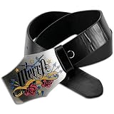Mecca - Mecca Rose Screen Print Crest Plate Belt
