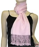 Apparel : Pure Pashmina Scarf Light Pink 3 Ply