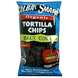 Salba Smart Organic Blue Corn Tortilla Chips, 9-Ounce Bags (Pack of 12)