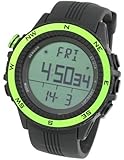[Lad Weather] German Sensor Digital Compass Altimeter Barometer Chronograph Alarm Weather Forecast Outdoor Wrist Sports Watches (Climbing/ Hiking/ Running/ Walking/ Camping) Men's