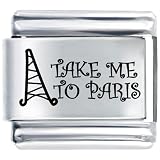 Take Me To Paris Italian Charms Bracelet Link