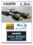 Produkt-Bild: 1,5m | HDMI Kabel Highend with Ethernet - 3D - LCD 1.4 mit Ferritkernen