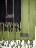 100% Cashmere Wool Velvety Feel Stripes Design Scarf / Muffler