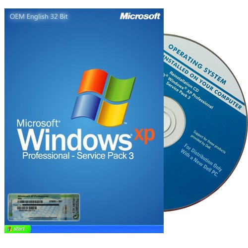 Microsoft  Windows xp Professional (Pro) incl. SP3 English with COA + license