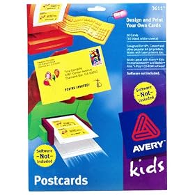 Avery Kidsft Postcards