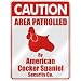 cocker_spaniel10cocker spaniel - CAUTION AREA PATROLLED BY AMERICAN COCKER SPANIEL SECURITY