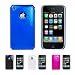 Apple iPhone 3G 3Gs 8GB 16GB 32GB Glossy Window Slim Fit Crystal Case Back Cover Protector + Free Screen Protector (Many Colors Available)