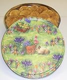 Gourmet Food : Scott's Cakes 2 1/2 lb. Snicker Doodle Cookies in a Large Bunny Tin