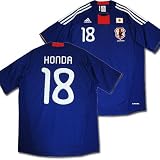 adidas　2010-12　日本代表ユニフォーム 半袖＃18 本田圭佑（HONDA） マーキング入り【ワールドカップモデル/アディダス/2010モデル/ジャージ】【KF925】