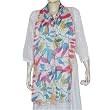 Handmade Scarf Printed Linen Rectangular 24 x 74 inches