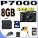 Coolpix P7000 10 MP Digital Camera with 7.1x Wide Zoom BigVALUEInc Accessory Saver 8GB Bundle