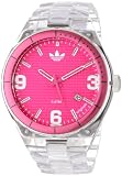 Adidas Women`s ADH2512 Nylon Cambridge 3 Hand Analog Pink Dial Watch