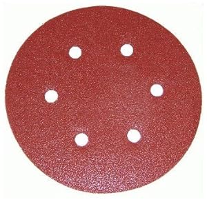 PORTER-CABLE 736600625 6-Inch 6-Hole Hook and Loop 60 Grit Sanding Discs (25-Pack) - - Amazon.com