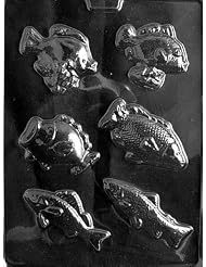 Buy ASSORTED FISH Nautical Candy Mold Chocolate by CybrTrayd