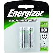 ENERGIZER NH12BP-2 Rechargeable NiMH Batteries (AAA 2-pk)