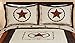 Goldenlinens Full/Queen 3-Piece Western Lone Star Barb Wire Cabin/Lodge Quilt Bedspread Coverlet Set Size Beige, Brown, Rust