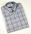 Burberry Blue Plaid Sport Shirt