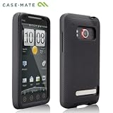 Case-Mate au HTC EVO WiMAX ISW11HT ハイブリッド タフ ケース (液晶保護シート つき) ブラック・ブラック CM011776