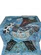 Tapestry Blue Beaded Indian Sari Wall Hangings Throw Final Sale